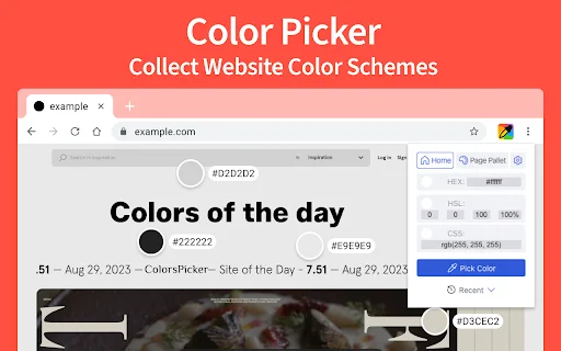 Color Picker – Eyedropper Tool: Obtenha Cores com Precisão - Screenshot 1