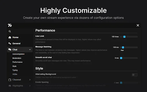 7TV: Melhore o Chat da Twitch e YouTube – Download Gratuito - Screenshot 3