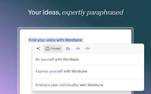 Wordtune: Escreva Melhor e Reescreva Textos com IA Grátis - Screenshot 2