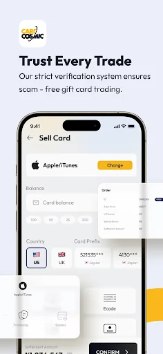 CardCosmic: Venda seus Gift Cards com Segurança e Rapidez - Screenshot 4