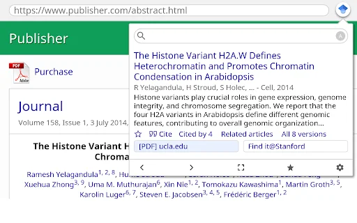 Google Scholar Button: Acesso Rápido a Artigos Acadêmicos - Screenshot 2