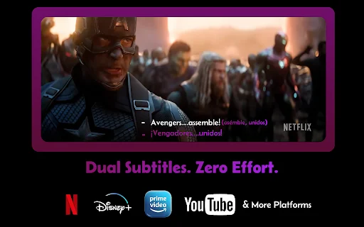 Funlingo: Aprenda idiomas assistindo Netflix e YouTube - Screenshot 2