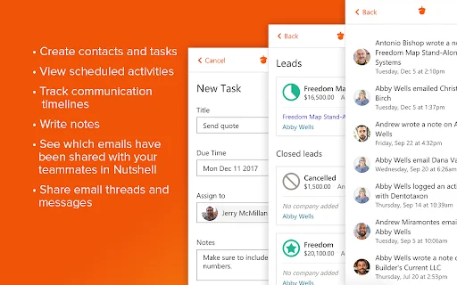 Nutshell CRM para Gmail: Otimize suas Vendas e Produtividade - Screenshot 3