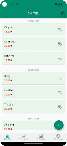 Baixar Thu Chi: Gerenciador de Finanças Pessoais Grátis - Screenshot 3