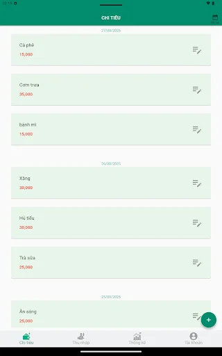 Baixar Thu Chi: Gerenciador de Finanças Pessoais Grátis - Screenshot 6