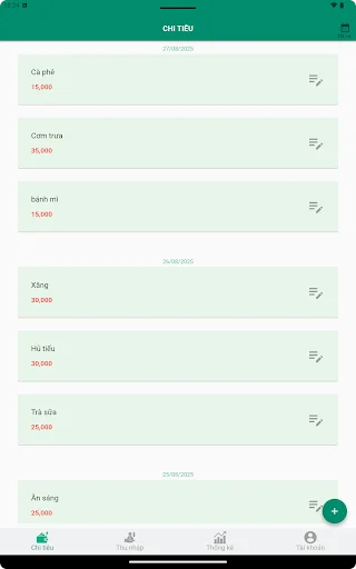 Baixar Thu Chi: Gerenciador de Finanças Pessoais Grátis - Screenshot 9