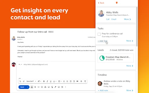 Nutshell CRM para Gmail: Otimize suas Vendas e Produtividade - Screenshot 2